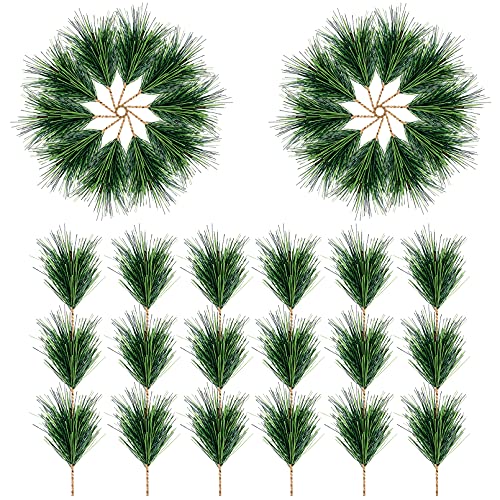 Alpurple 60 PCS Artificial Green Pine Needles...