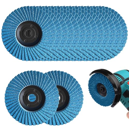 15 PCS Flap Discs 76mm Grinding Discs 80 Grit Angle Grinder Sanding Disc for Angle Grinders to Sanding Grinding Metal Wood