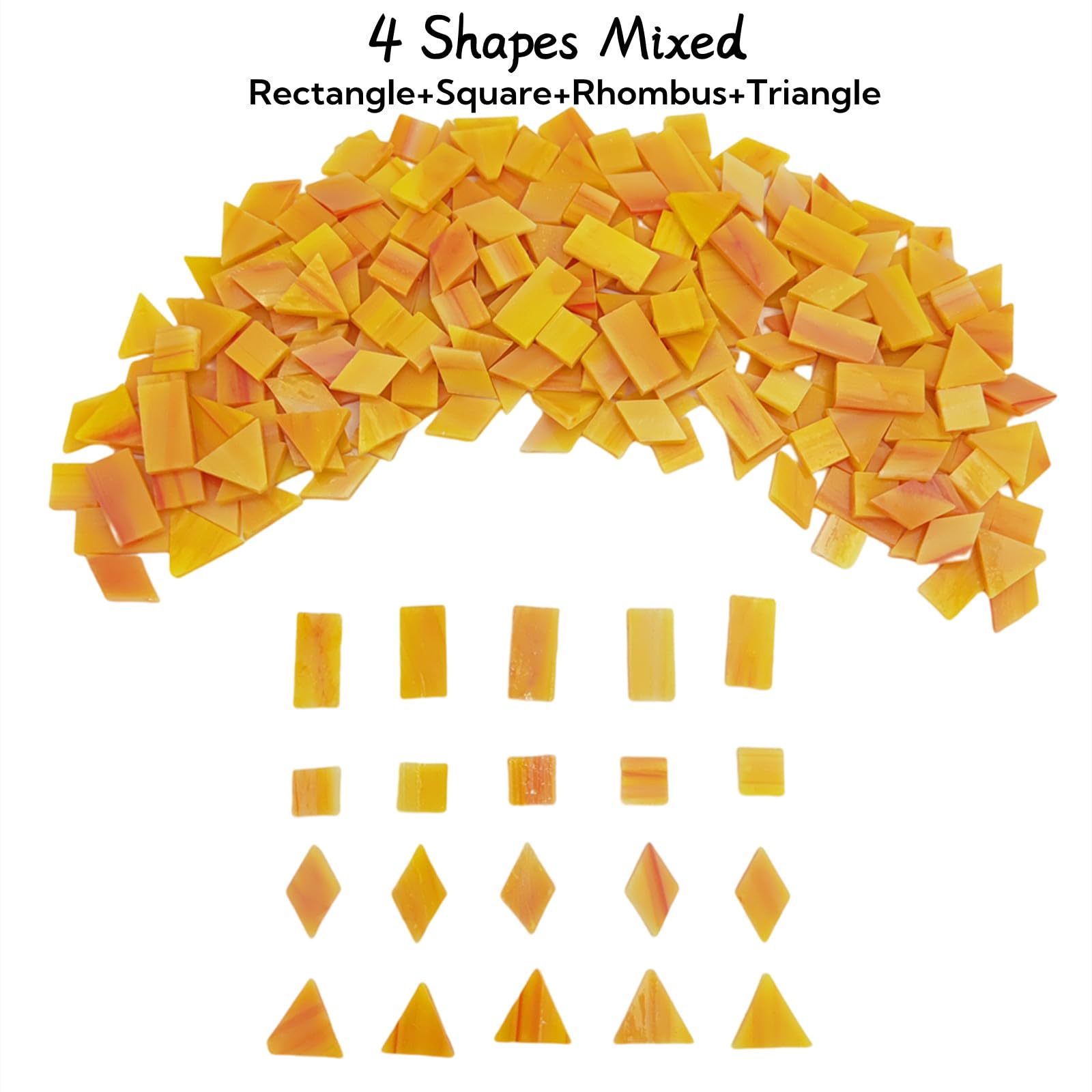 Mosaikfliesen Innenbereich Buntglas-Mosaikfliesen Zum Basteln, 200 G, 230  Stück, 4 Formen Gemischt (Rechteck, Dreieck, Raute, Quadrat), Ideal Für  Mosaikprojekte (Ingwer Mosaikfliesen Für Außenbereich