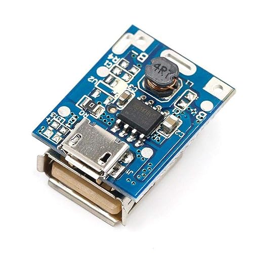 Miniatura 5 de DAOKI Tablero de protección de carga de batería de 5 V, módulo de fuente de alimentación de aumento de 1 A, batería de litio 134N3P, cargador de