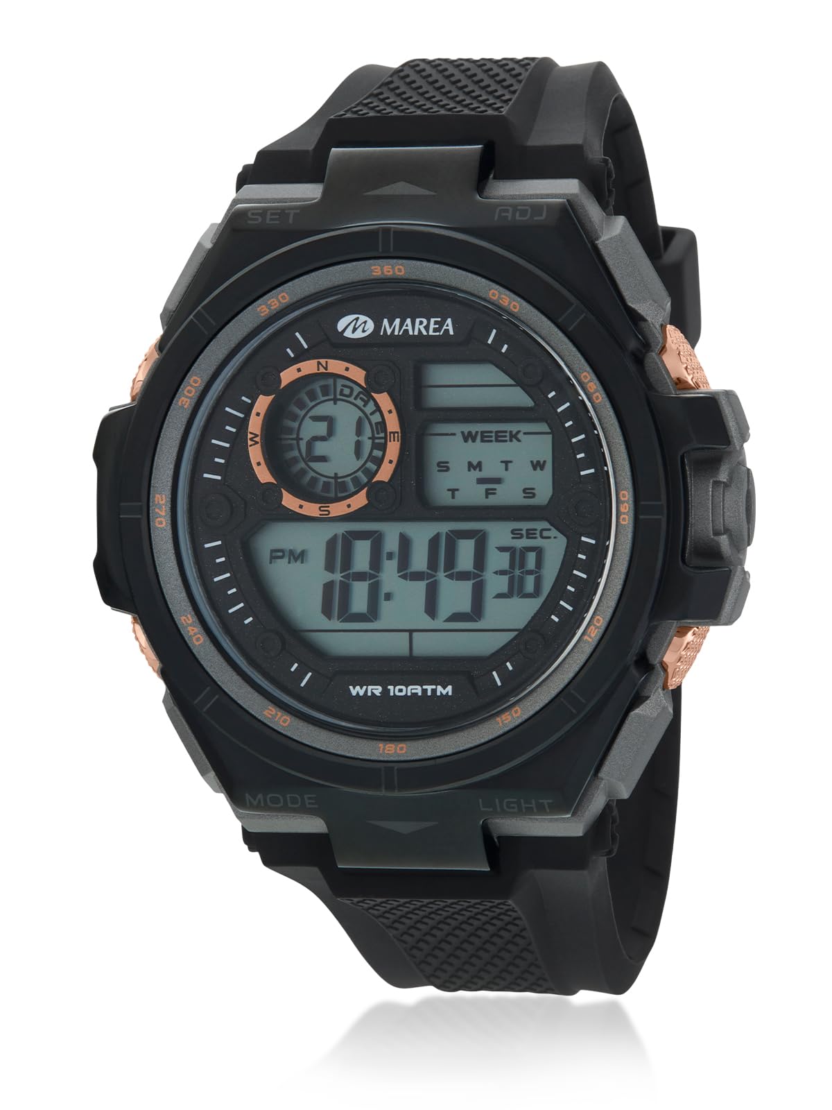 Reloj para Hombre Digital con Pantalla LCD y luz Marea B44105/1
