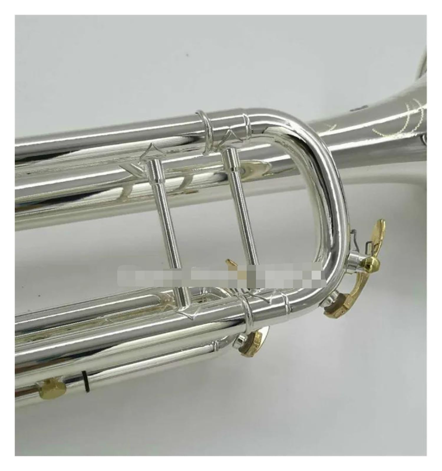 trąbka instrument Trąbka Bb Mosiężny Instrument Muzyczny Posrebrzany Korpus Złoty Lakier Kluczowa Jakość Trąbka Z Ustnikiem