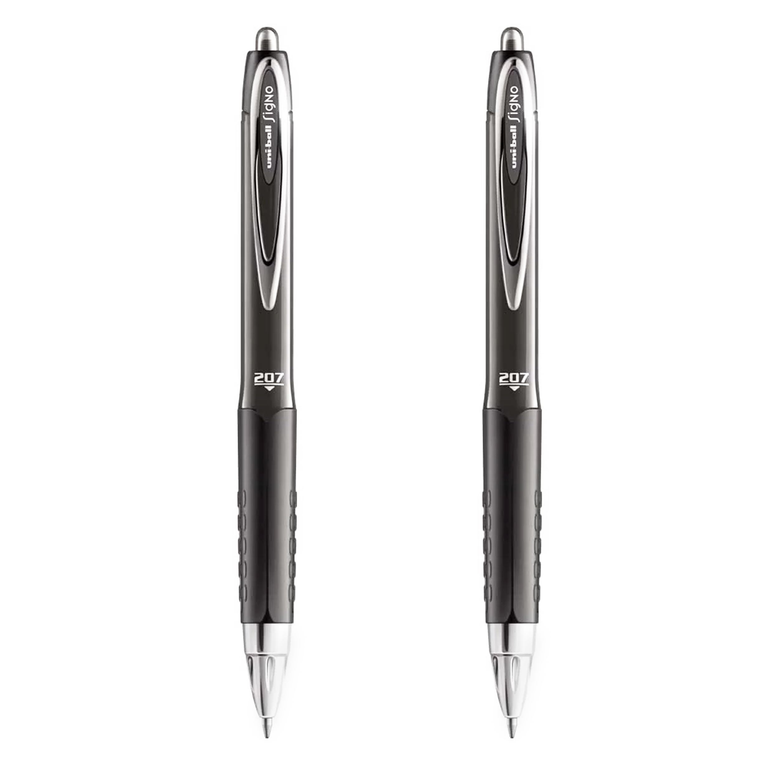 uni-ball UMN-207 Retractable Rollerball Pens - 0.7mm Nib - Black Ink - Pack of 2, 1 count (Pack of 2)