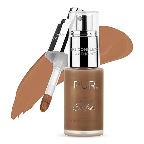 Miniatura 23 de PÜR MINERALS 4-in-1 Love Your Selfie Foundation & Concealer - Longwear Full Coverage Liquid Makeup Foundation with Hydrating Blend for