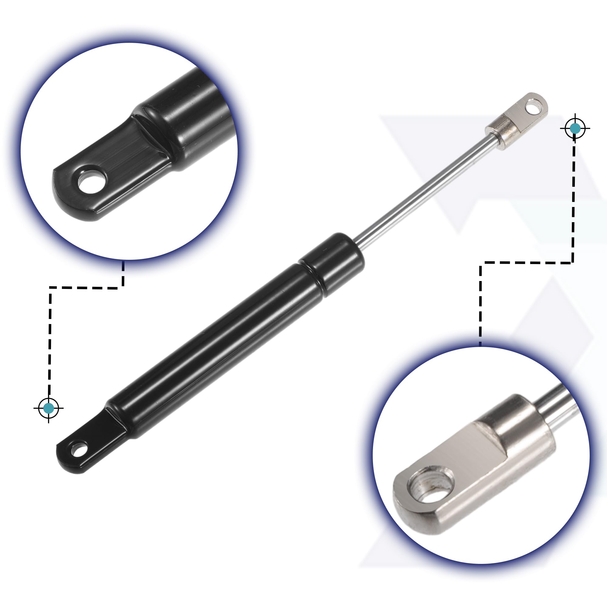 QUARKZMAN 2 Pièces 6 Pouces 22,5 Ib/100N Ressorts à Gaz