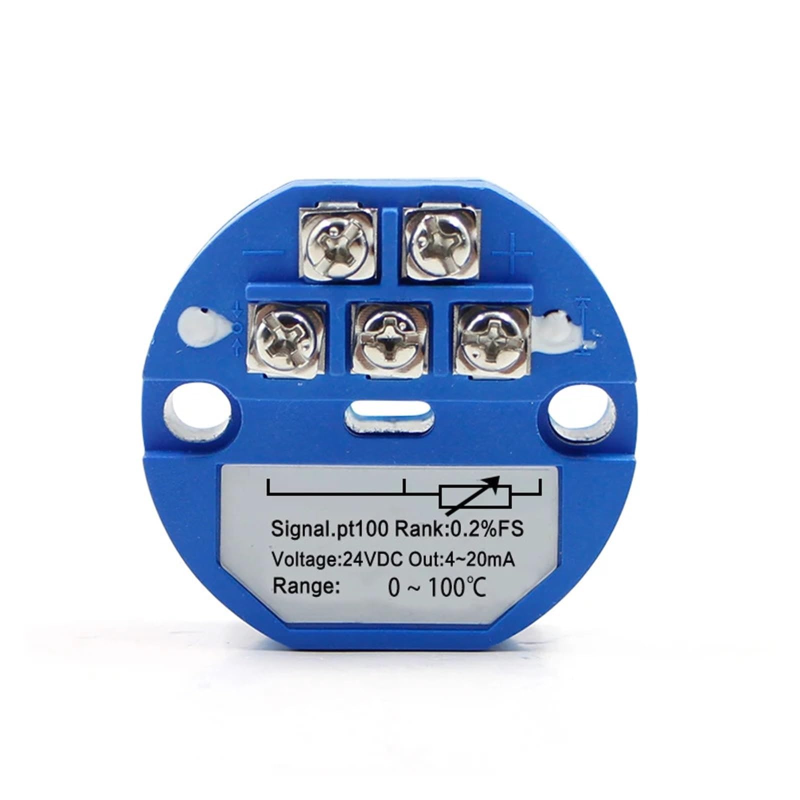 Convertidor de resistencia térmica PT100 a 4-20mA, transmisor de temperatura de entrada y salida RTD, 1 Uds.(-20-60degree 4-20MA)
