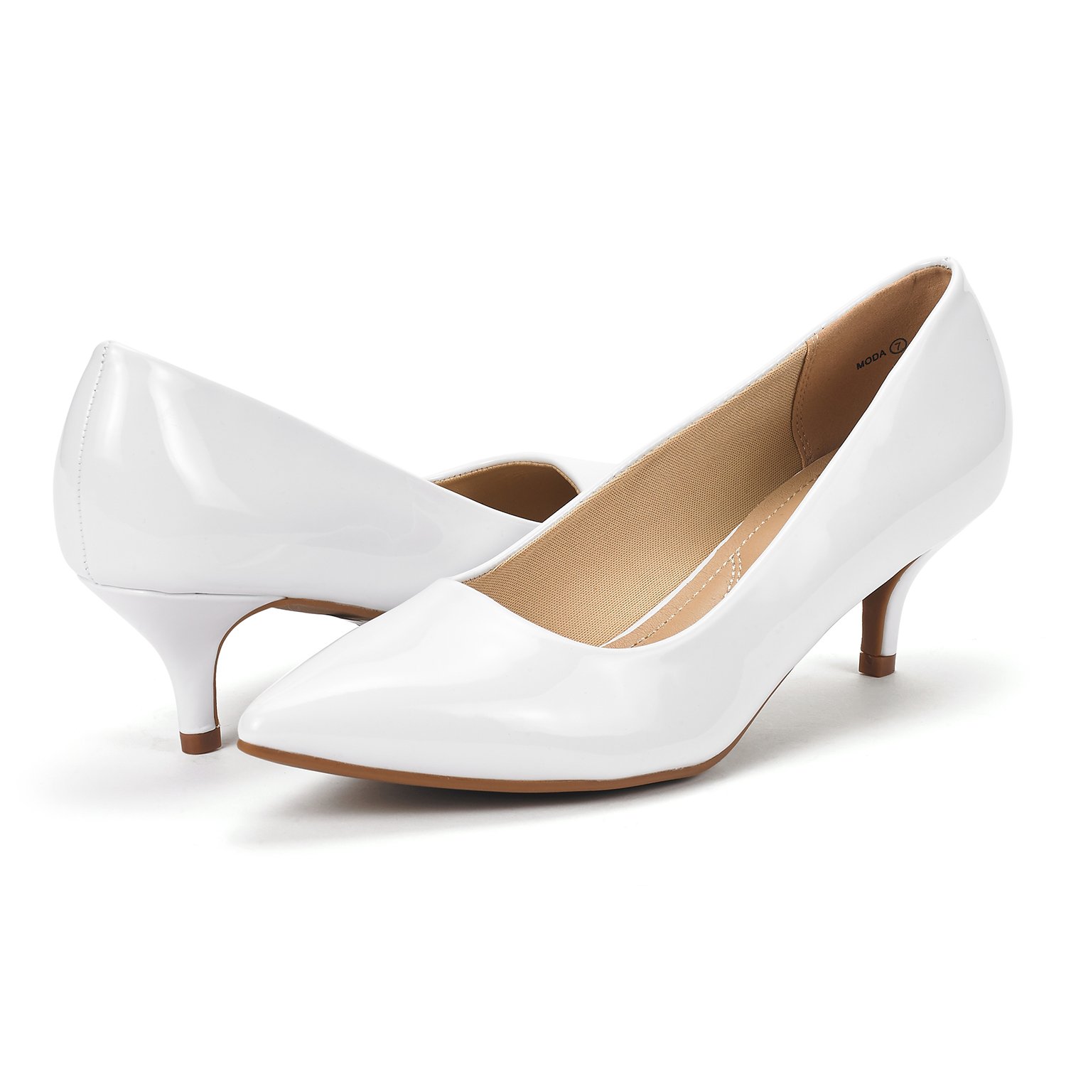 DREAM PAIRS Escarpins Femme Classiques et Élégantes Chaussures à Talon Chaton Confortable