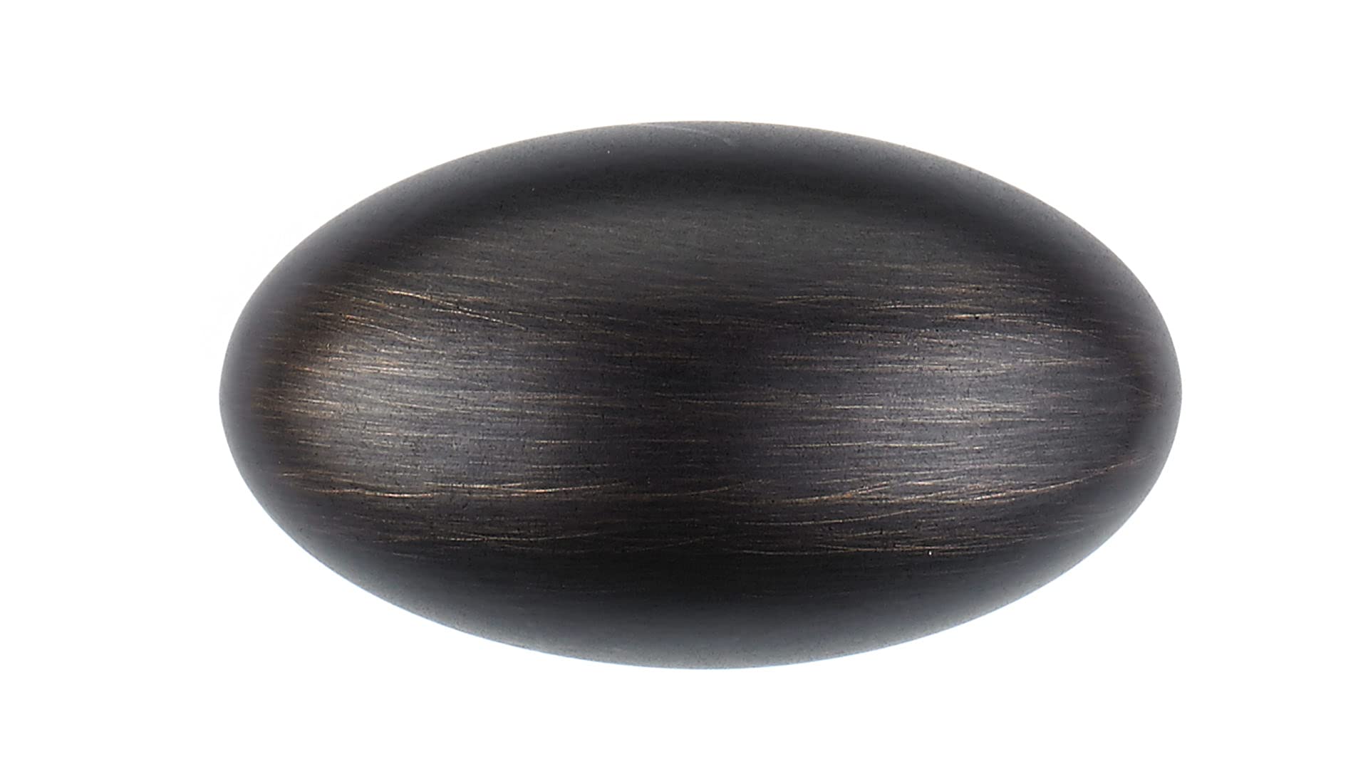 RICHELIEU Hardware BP444340BORB Laurier Collection 1 9/16 in (40 mm) x 7/8 in (22 mm) Brushed Oil-Rubbed Bronze Traditional Cabinet Knob Brushed Oil-Rubbed Bronze Finish - Image 2
