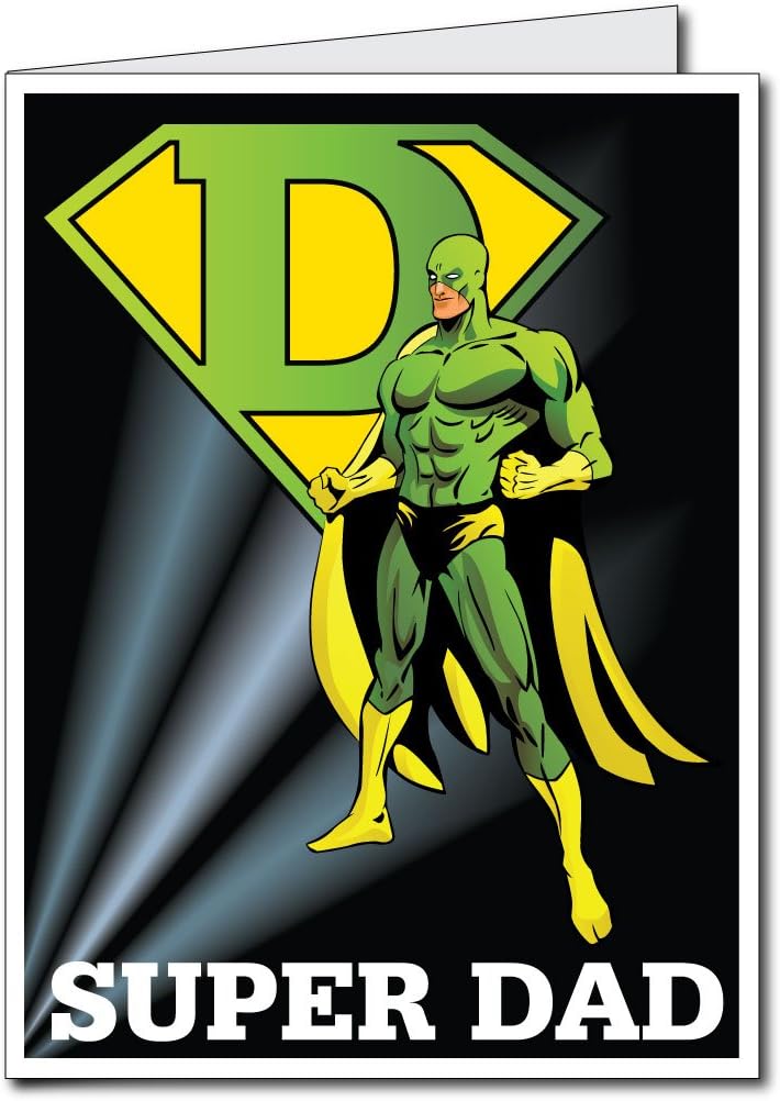 VictoryStore Jumbo Greeting Cards: Giant Father's Day Card (Superhero) 3 feet x 4 feet Card with Envelope