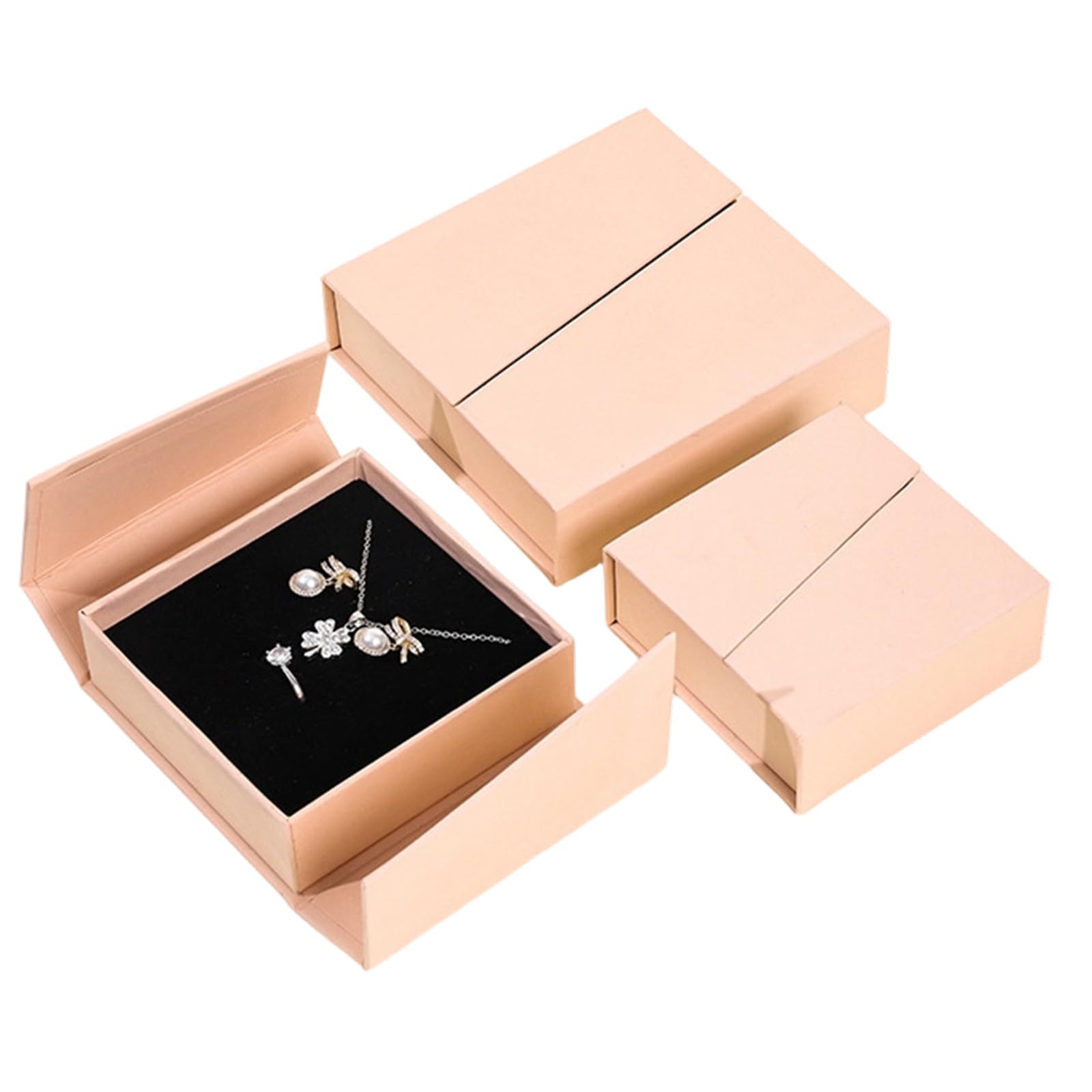 ljhnba Portable Fastener Jewelry Accessory Organiser with Double Flipped Lid for Travel and Daily Storage Needs Dustproof Case