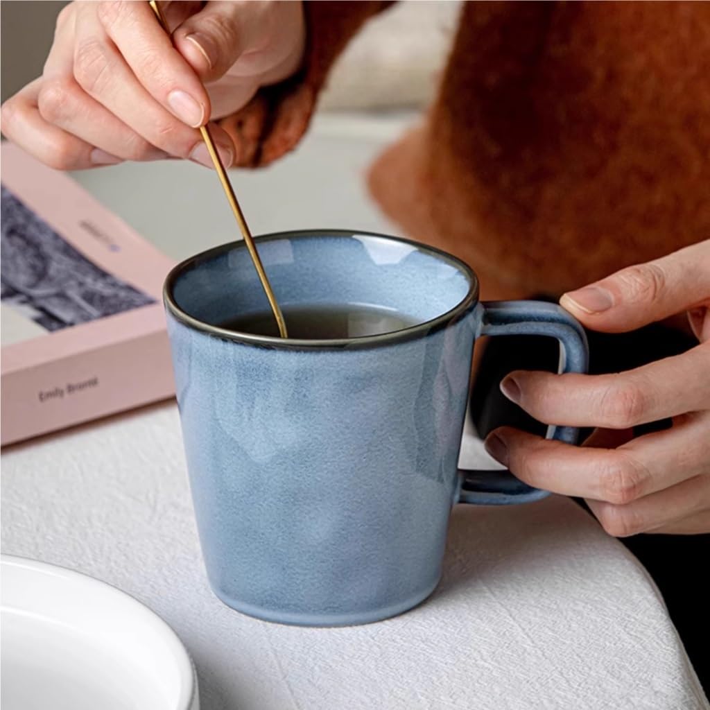 ENGENDER Tazas Cafe Bonita Taza De Cerámica con Esmalte Modificado Al Horno, Taza De Café, Taza De Té Mug Cups(B)