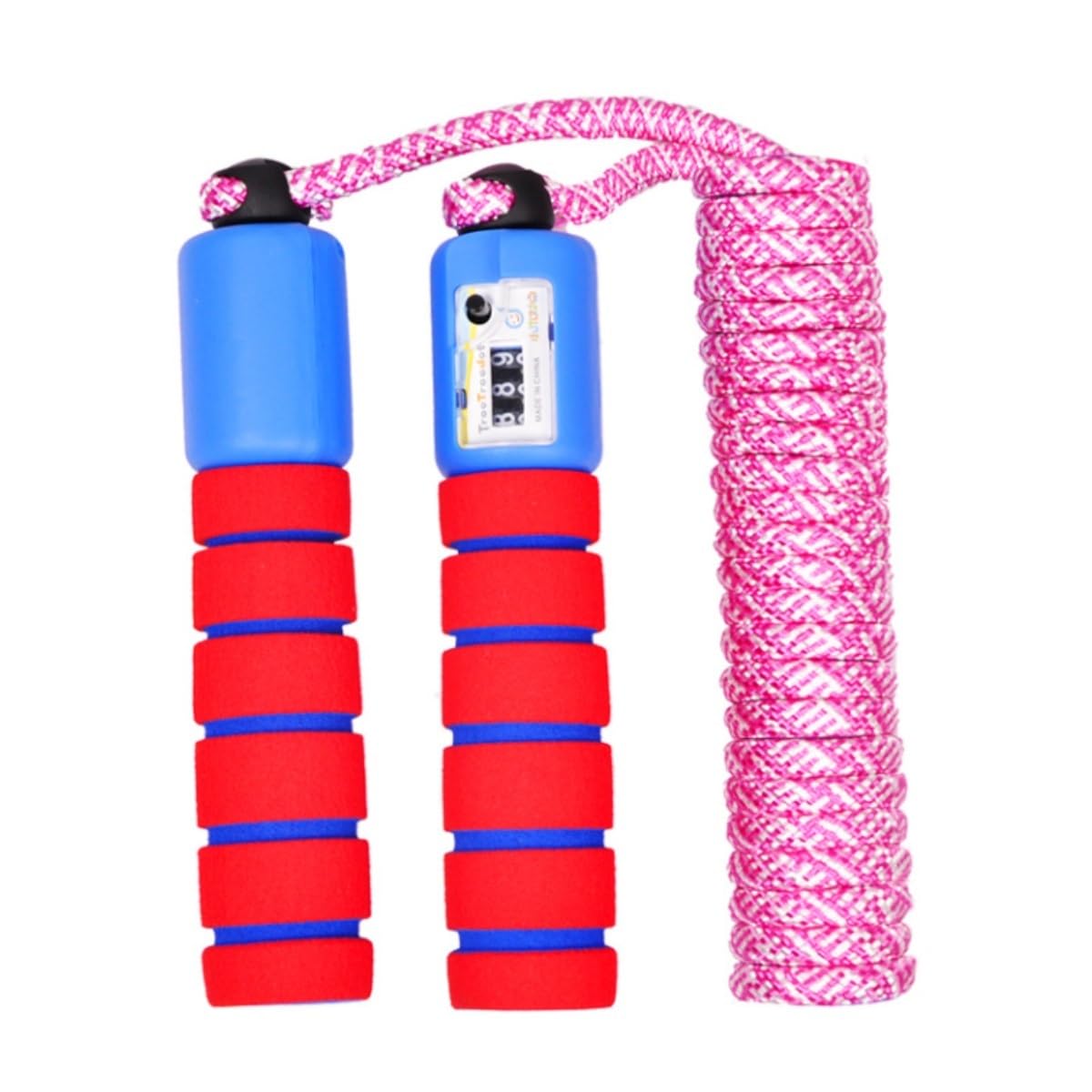 corde per saltare per adulti, Conteggio dell'attrezzatura for l'allenamento di esercizi fitness Lunghezza della corda regolabile Fitness for saltare(Rosso)