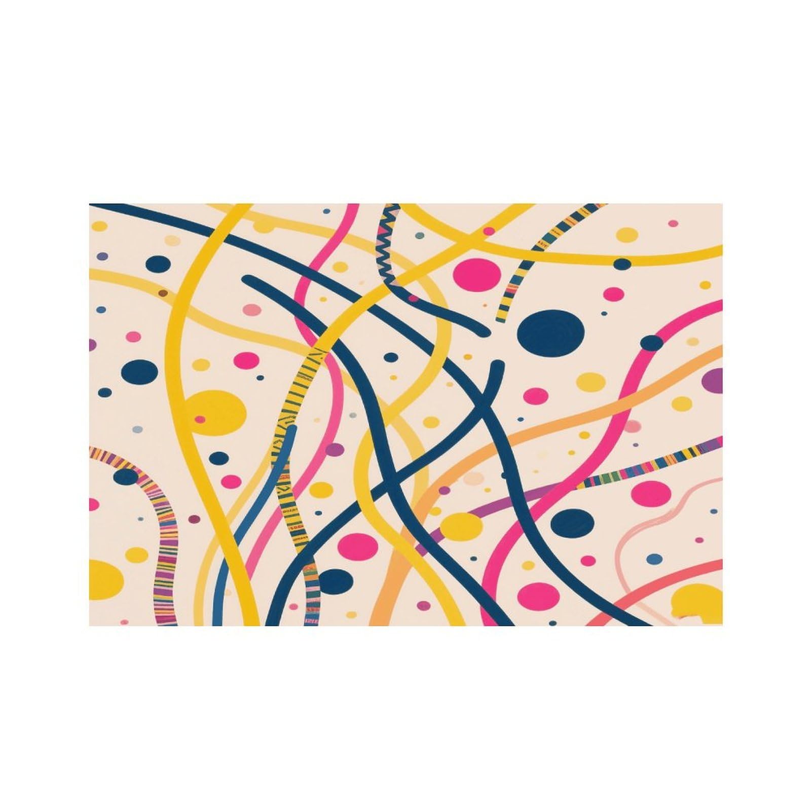 Boho Abstract Art Design Placemats Heat Resistant Non-Slip Place Mats Washable Wipeable Table Mat Kitchen Dining Table Decoration Placemats Indoor Outdoor Place Mats 17.7’’×11.8’’