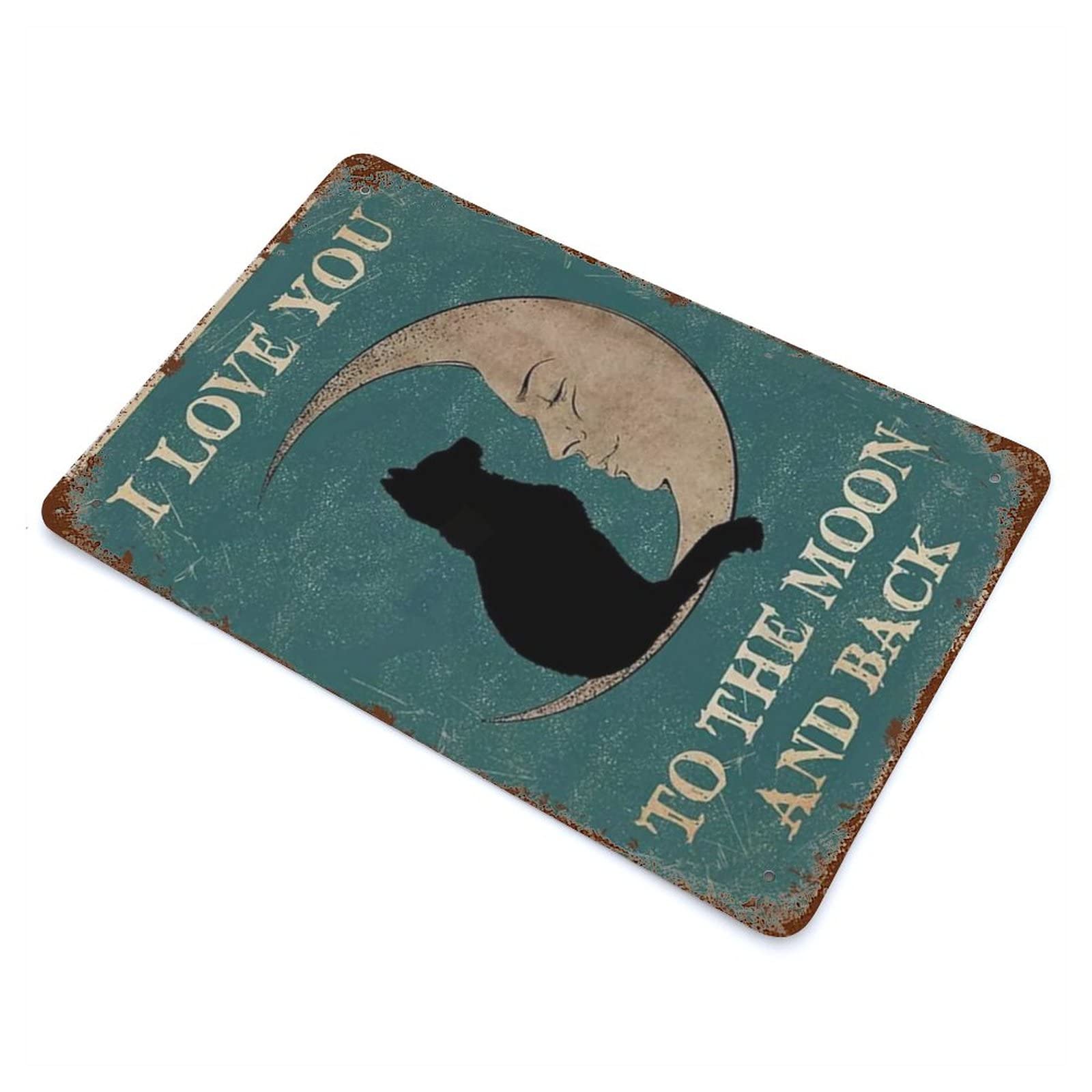 Cartel De Metal Vintage 'I See The Moon' - Decoración Retro Para Hogar Y Exteriores