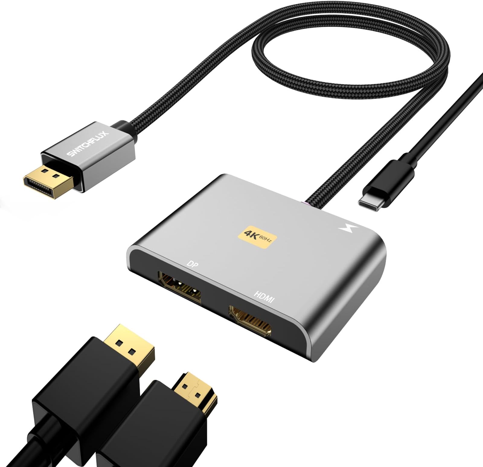 Displayport Mst Hub Port 3-Port Multi Monitor Adapter