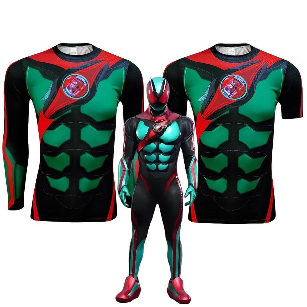 Amazon | 仮面ライダーゼッツ コスプレ衣装 ボディースーツ 長袖 半袖