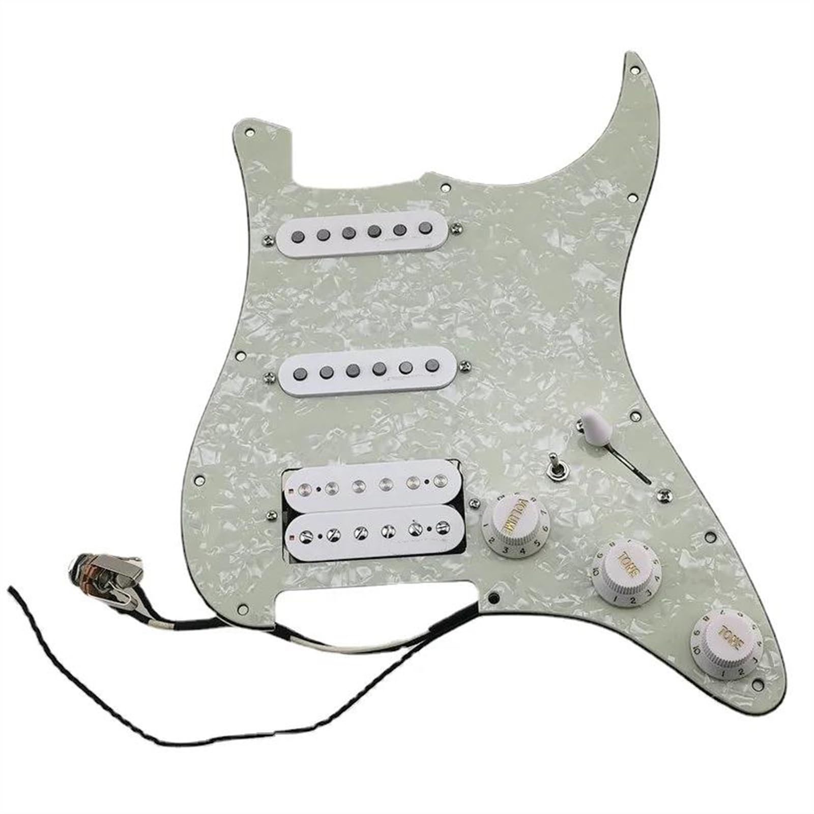 Pickup Del Battipenna Pickup durevoli per battipenna per chitarra elettrica a 7 vie tipo SSH Style completamente caricato