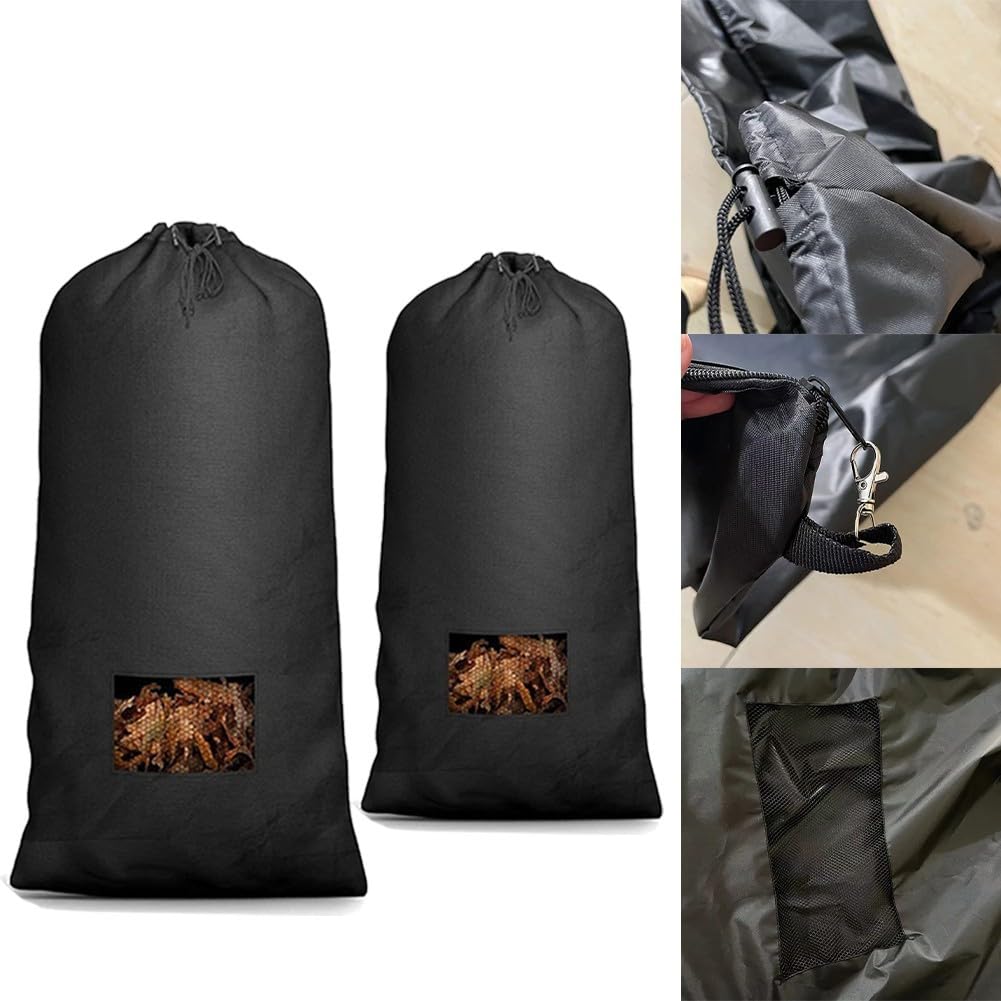 Borsa raccoglifoglie per trattorino da giardino, per tosaerba, pieghevole, portatile, per trattori e tosaerba (243,8 x 142,2 cm)