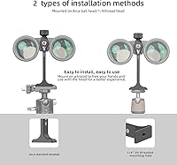 Vista 3 de Adaptador de trípode para prismáticos, montaje de prismáticos con rosca de 14 pulgada, aluminio (s1)
