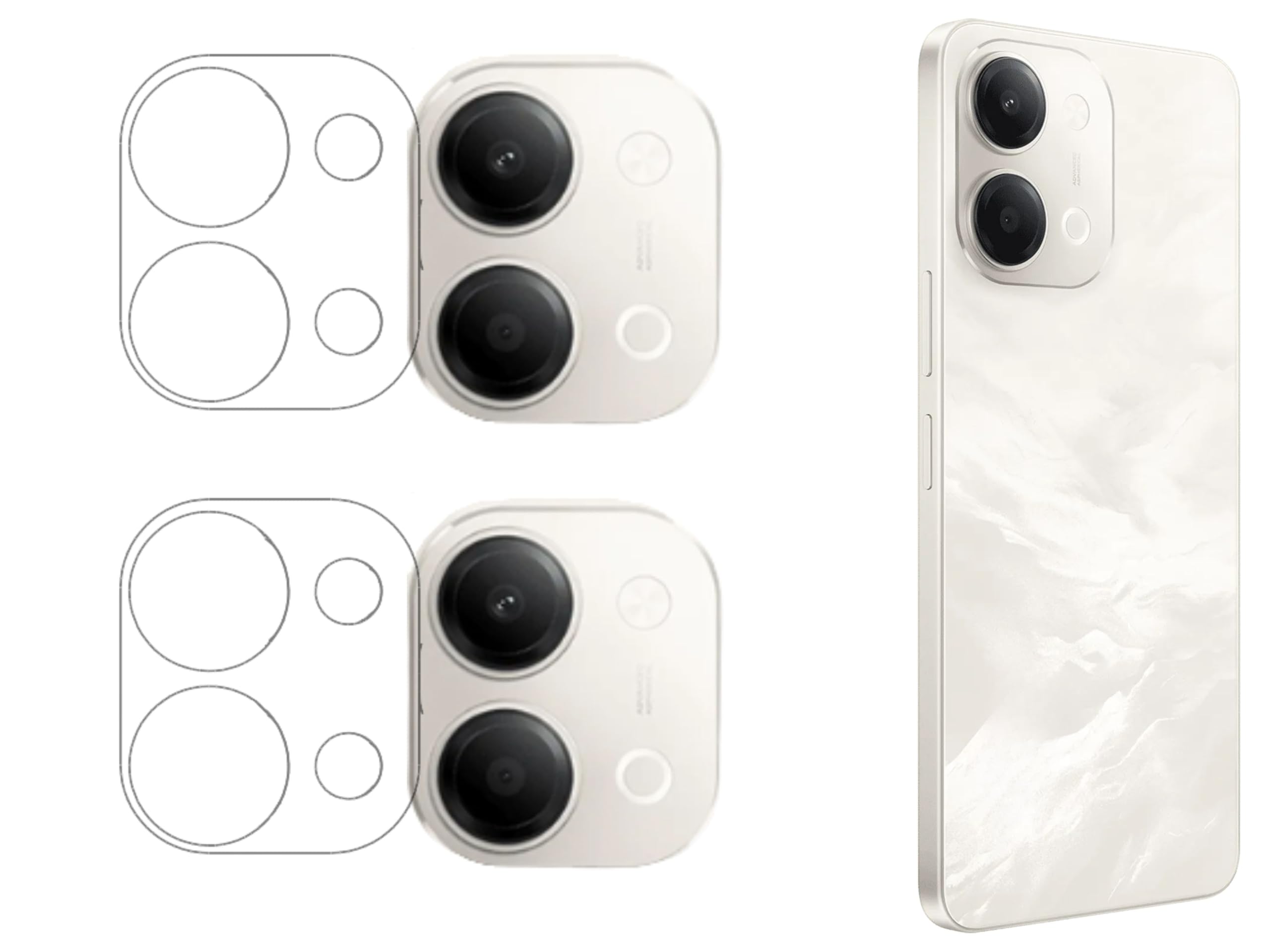 ISAAK Back Camera Lens Protector compatible with Vivo Y11 5G (Pack of 2)-image-8
