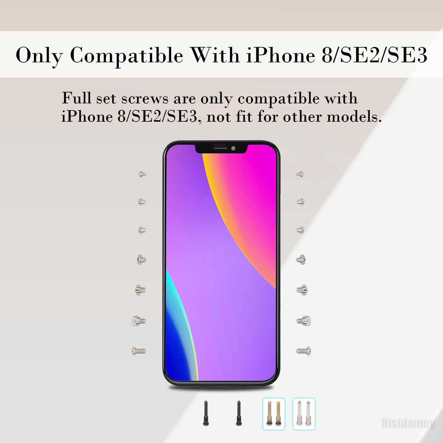 Amazon.com: Risidamoy Full Complete Screw Sets Replace for iPhone