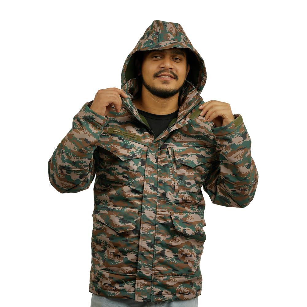 n.l.t.w Nand Lal Topi Wale Men's Military Digital Camo Jacket, Rugged Tactical Outdoor Wear, Army Print-picture-54