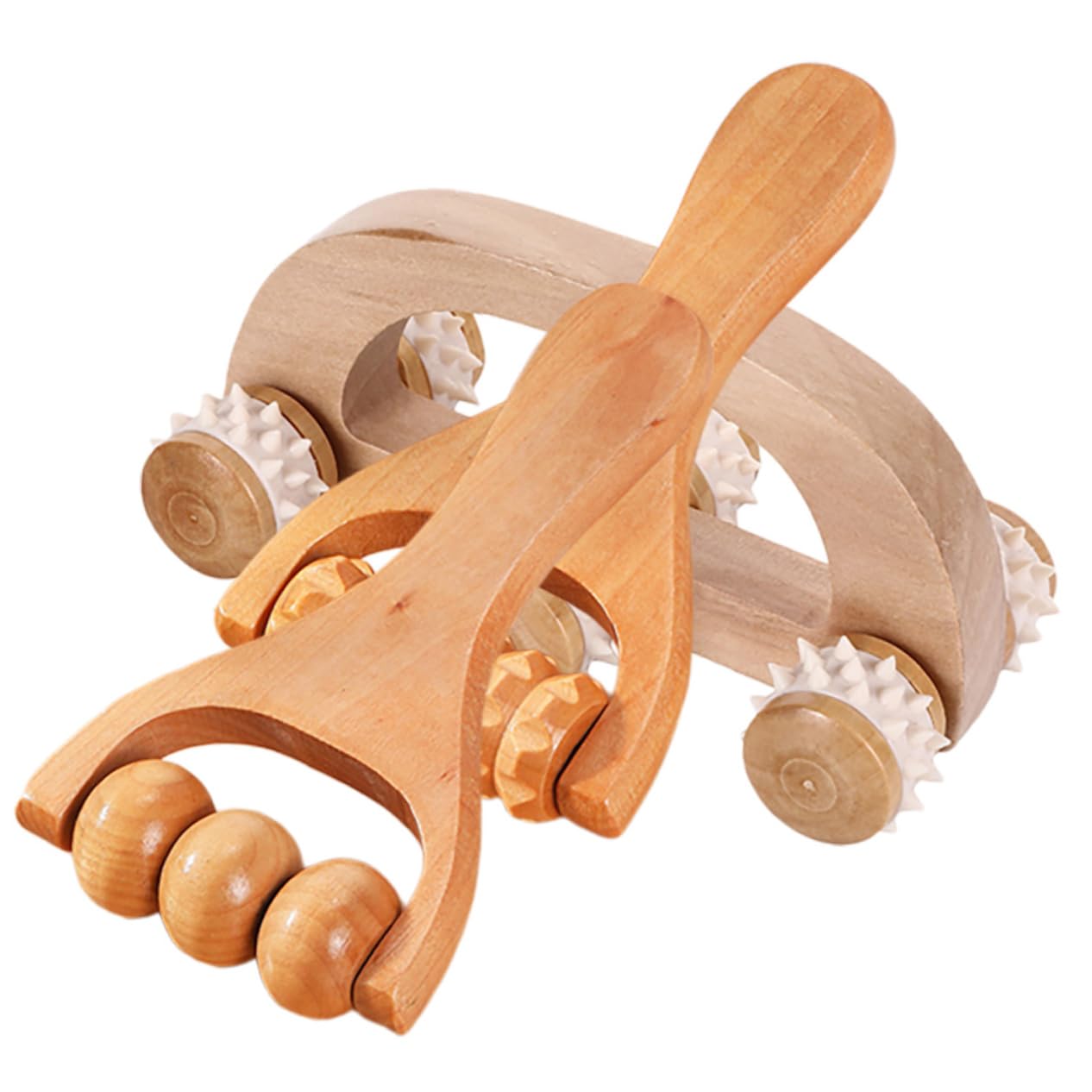 3 Series Conjunto De Masajeador Rodillo De Masaje Músculo Traje Masajeador De Pies Massage Roller Masajeadores Faciales Herramienta De Masaje De Mano Masajeador De Palma 3 Piezas*3