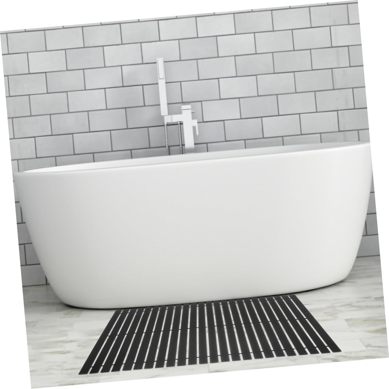 GARVALON Non- Shower Mat Skid Bathroom Floor Mat Stylish Bath for Use Safe and Comfortable Design