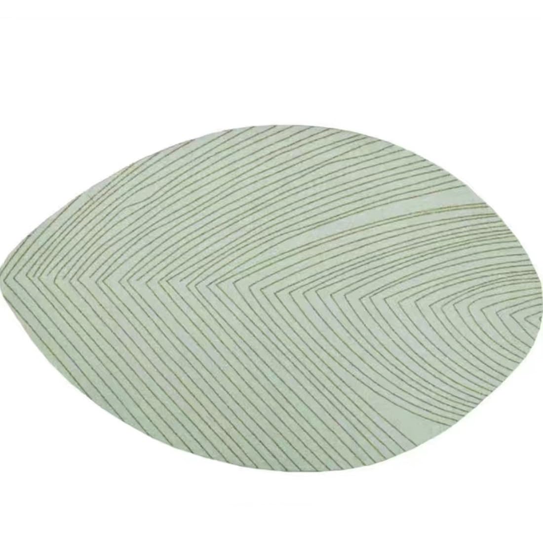 Unregelmäßig Geformter Teppich Für Wohnzimmer, Spielzimmer, Schlafzimmer, Kinderzimmer, Waschbarer, Dicker Bodenteppich, Home Office, Studentenwohnheim, Läufer(Leaf A,80cmX120cm)