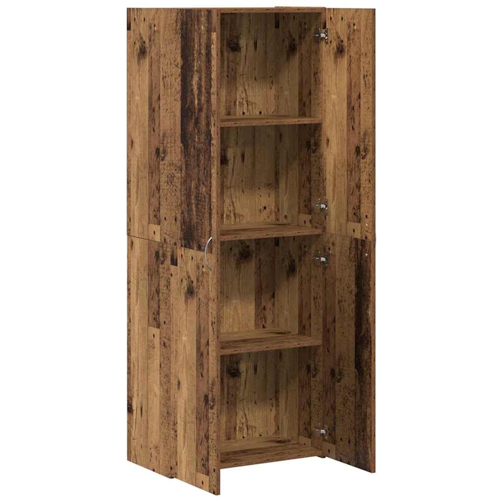 Homgoday Moderner Büroschrank Altholz Holzwerkstoff 60 x 32 x 152,5 cm - für effizientes Büro-Organisation Model3365558