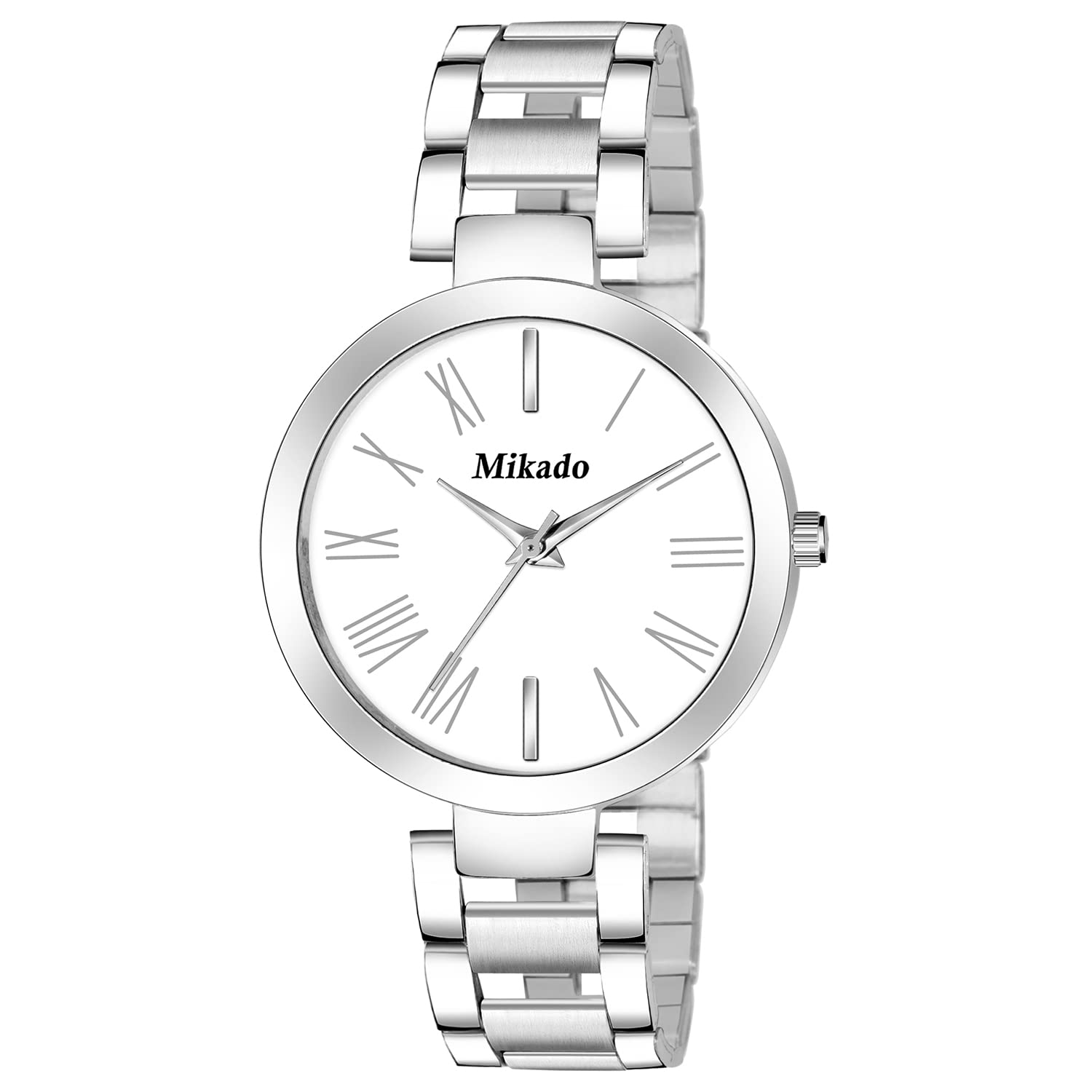 Mikado White Silk Stainless Steel Analog Watch for Girls (B09XN2MQYR) Amazon Price History, Amazon Price Tracker