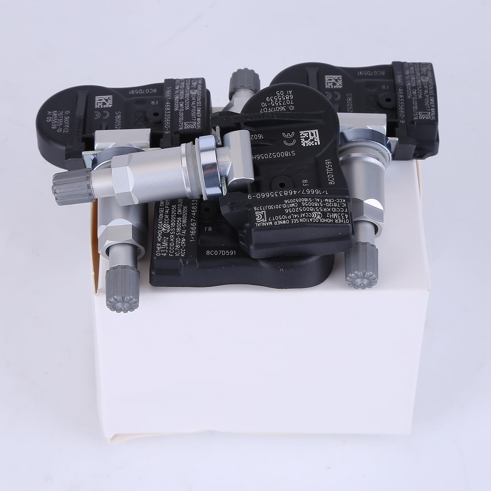 Lot de 4 capteurs de pression des pneus RDCi RDKS 6855539 pour F20 F21 F22 F23 F30 F31 F32 F33 F34 F35 F44 F45 F46 F80 F82 F83 F87 X1 F4 8 x 2 mm. F39 X5 F15 X5 F85 X6 F16 X6 F86 Remplacement