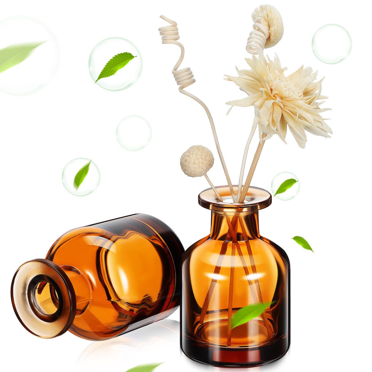 Botellas difusoras de vidrio vacías de 150 ml para ambientador de aromaterapia
