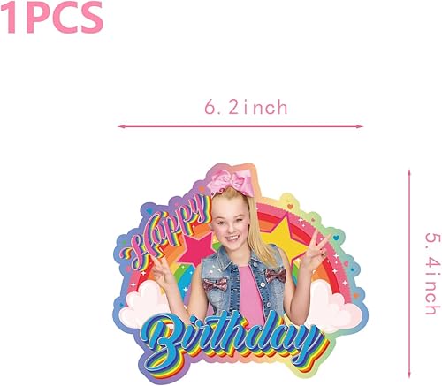 Miniatura 3 de 25 adornos para tartas de Jojo para niños, suministros para fiestas de cumpleaños de Jojo, decoración de fiesta