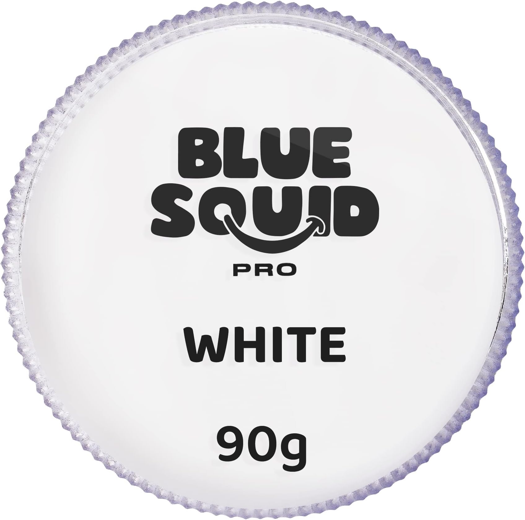 Blue Squid PRO Face Paint - Professional Water Based Single Cake Facepaint & Body Paints - SFX Makeup, Kids Adults Face Painting for Costume, Halloween, Cosplay - Classic White 90g / 3oz