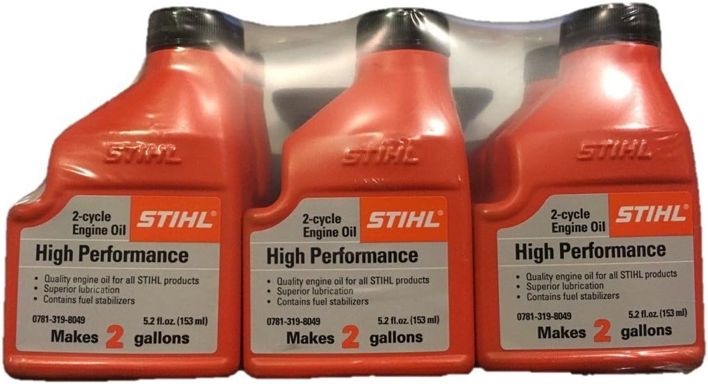 STIHL High Performance 2-Cycle Engine Oil 6-Pack of 5.2 fl. oz. Bottles