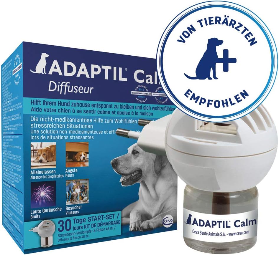 Adaptil Calm Home Diffuser & 2 Refills Dog Anti-Anxiety Product 60 Day Supply Bundle