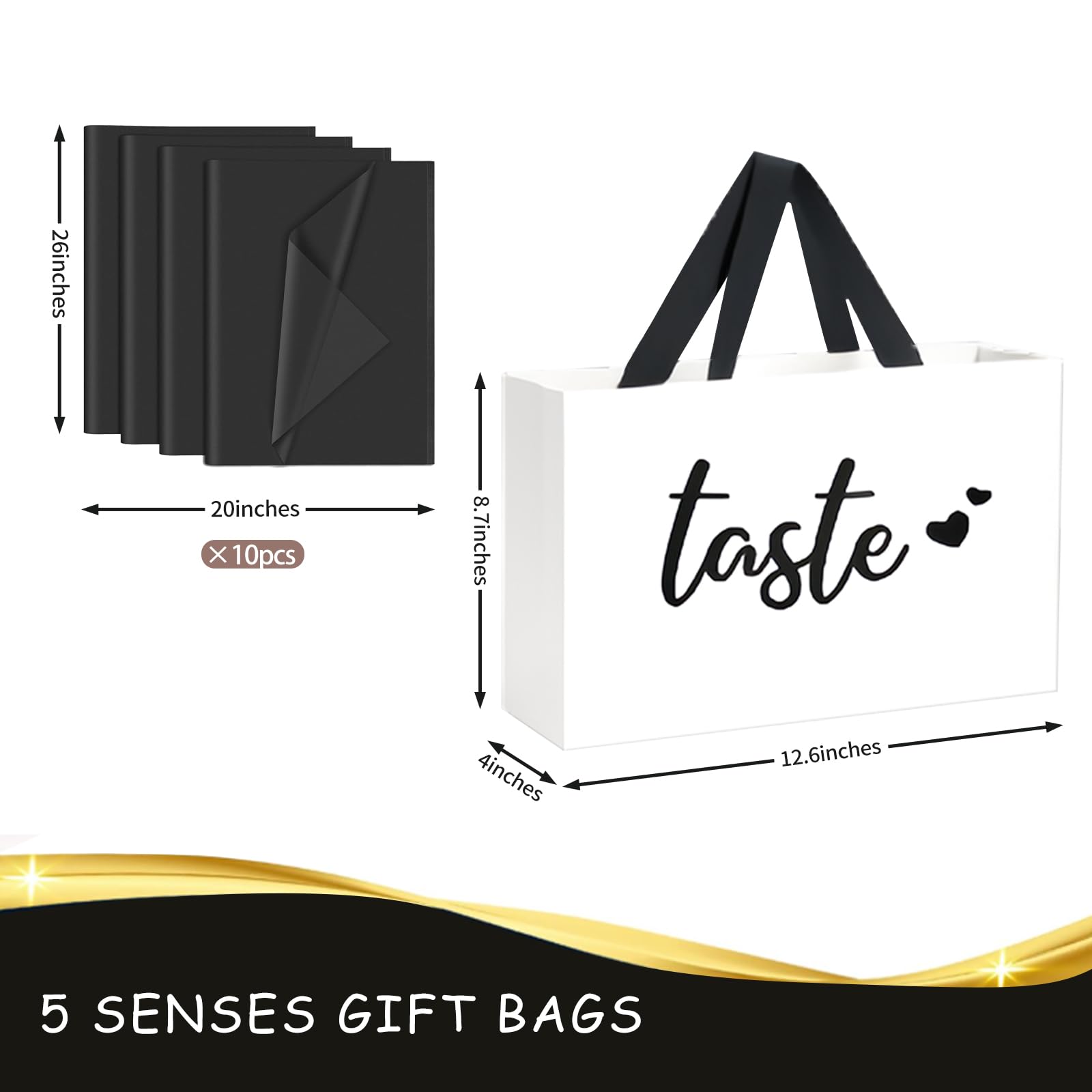 5 Senses Gift Bags Five Senses Gift Bags With Tissue Paper