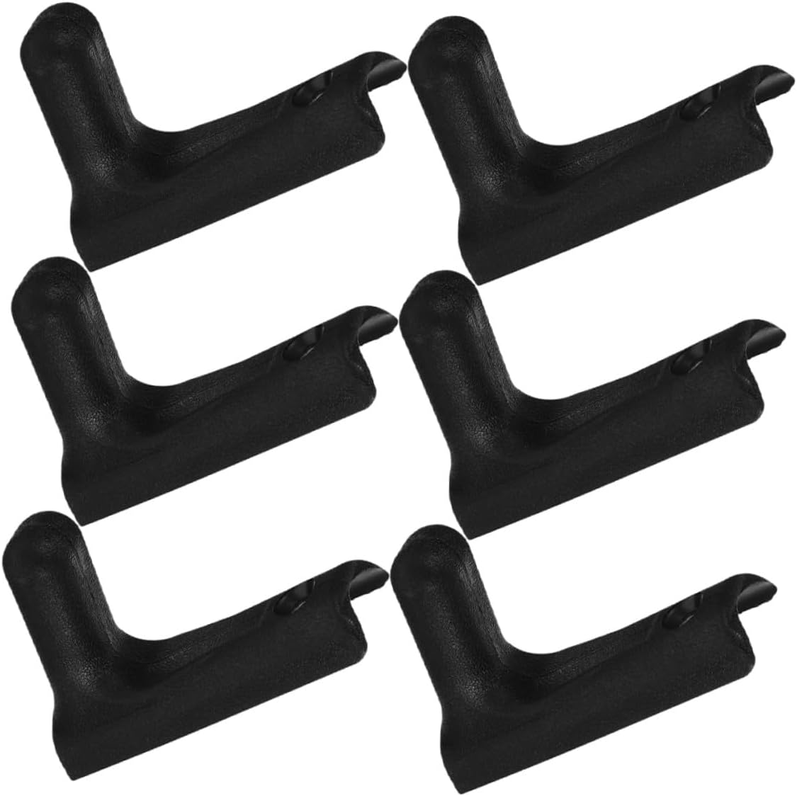 TEHAUX 6pcs Wall Mounted Barbell Rack Weight Storage Racks Commercial Gym Hanger Heavy Duty Steel Barbell Holder for Home Fitness and Strength Training