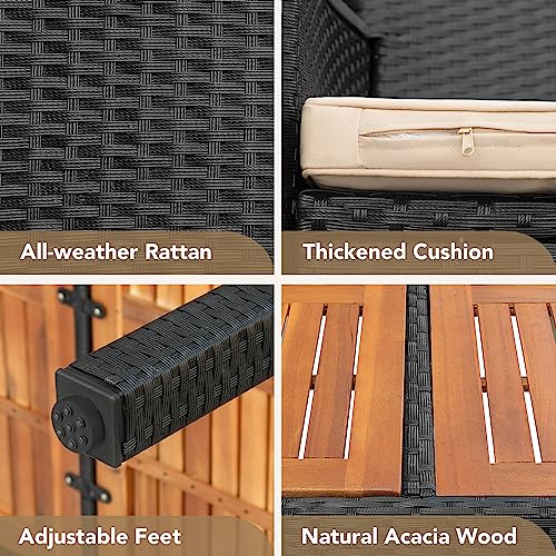 Devoko VC-DVW7P Dining 7 Pcs Furniture, Patio Conversation Set thumb #7