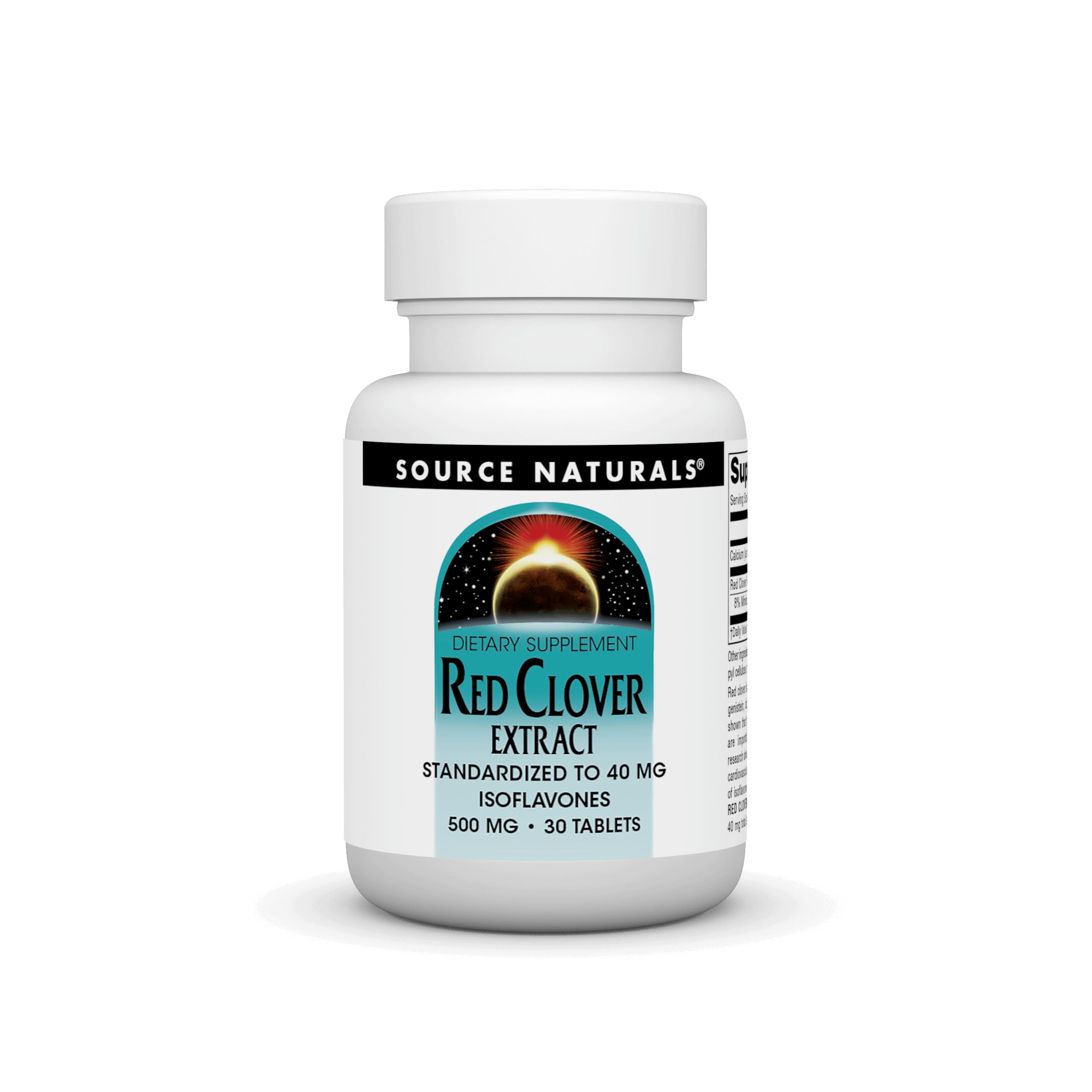 Source Naturals Red Clover Extract, 500 Mg Tablet, 30 Count