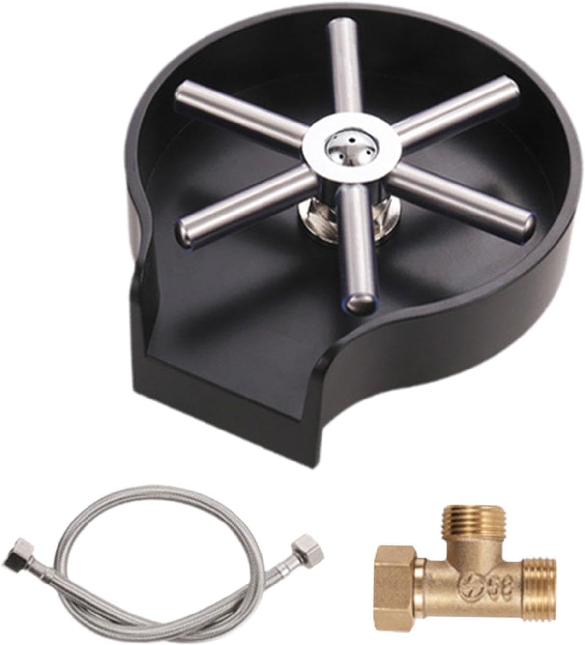 MERISHOPP™ Kitchen Sink Glass Cup Rinser Automatic Bottle Cleaner for Bar Hotel Kitchen Black|Home & Garden|Kitchen, Dining & Bar|Kitchen Tools & Gadgets|Other Kitchen Tools & Gadgets