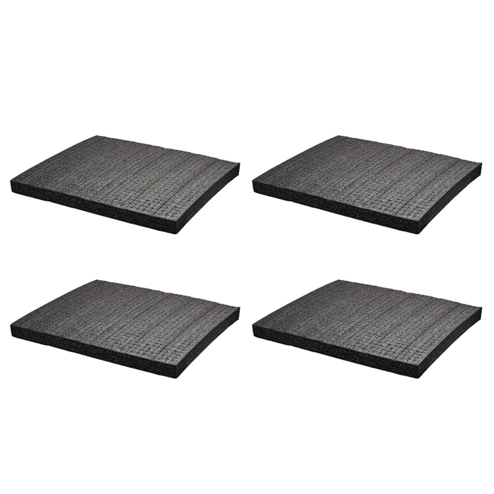 Jnchdghwa 8PCS 50x30X2cm Pick Apart Foam Insert Cutting Foam Lining Packaging Pre-Cutting Tool Box and Hard Case Foam Black