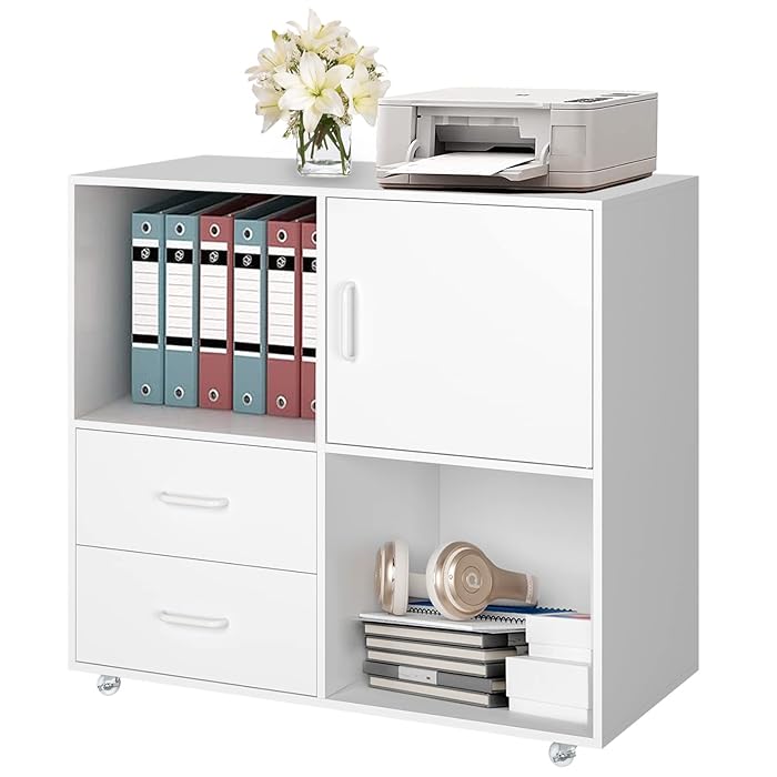 Buy Rolling Office File Filing 2 Drawers with Shelf