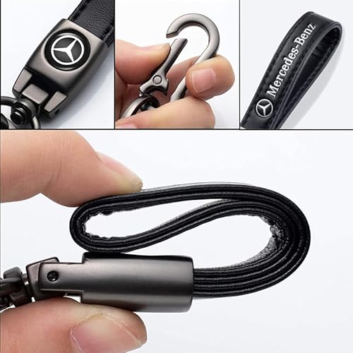 sunnilly Schlüsselanhänger für Auto Kompatibel für Mercedes Benz CESM CLK GLK GL AB AMG GLS GLE AMG Series Serie,Auto Schlüsselanhänger Ersetzen Zubehör, Geschenk für Männer Frauen