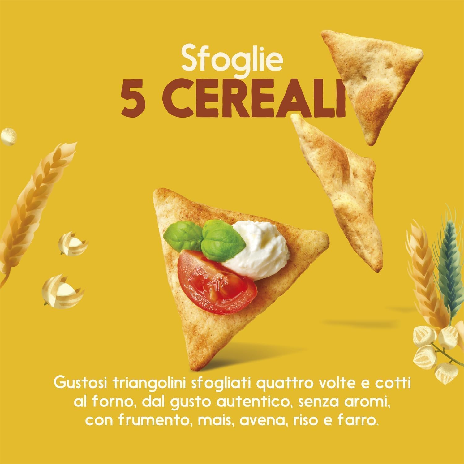 Italian Gourmet Bundle Ballaststoffreiche 5-Cerealien-Cracker 12x 170g + Italian Gourmet Polpa Gratis – Italienische Sfoglie Multicereali, ofengebackenes Snackgebäck für Aperitivo & Dips 2,04kg
