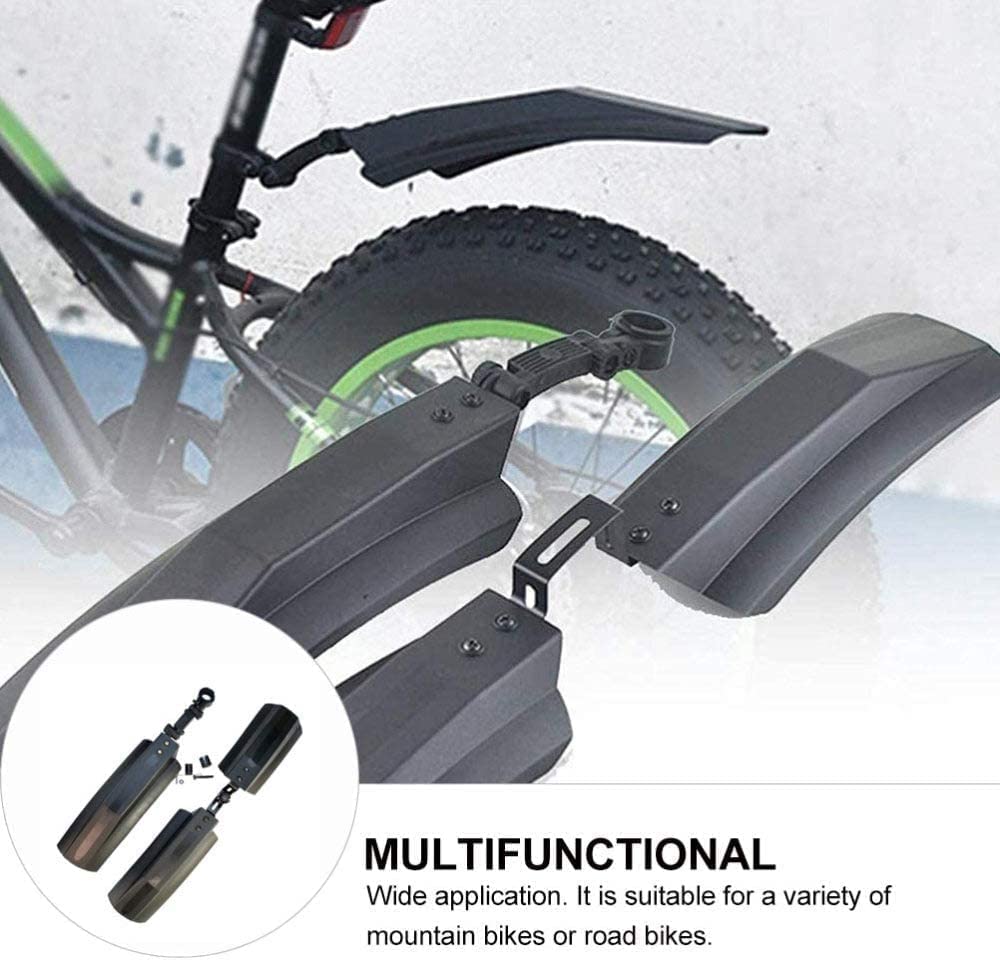 Fahrrad-Schutzblech-Set, 1 Paar, vorne und hinten, for Mountainbikes, Schneefahrräder, einfach zu installierende Fahrradschutzvorrichtungen