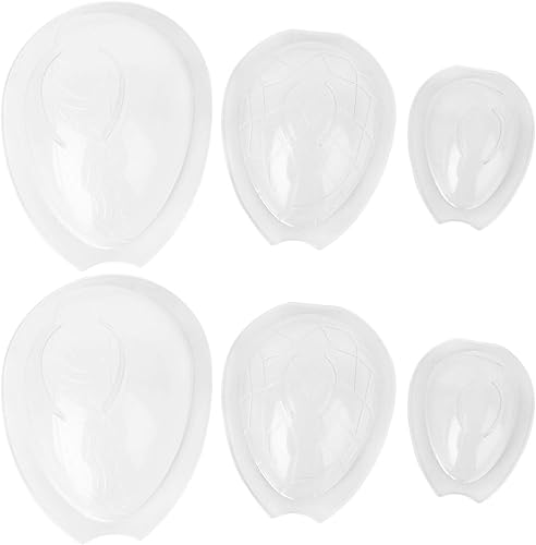 DOITOOL 6 moldes para huevos de Pascua, cajas de dulces de Pascua, manualidades, huevos de Pascua, forma de pastel, moldes de silicona para