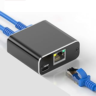 Gigabit Ethernet Splitter 1 in 2 Out, BolAAzuL 1000Mbps 1x2 Splitter - LAN/Internet Cable Splitter - Cat5/6/7 Splitter 1 to 2, RJ45 Network Extension Connector | Plug&Play | Cost-Effective