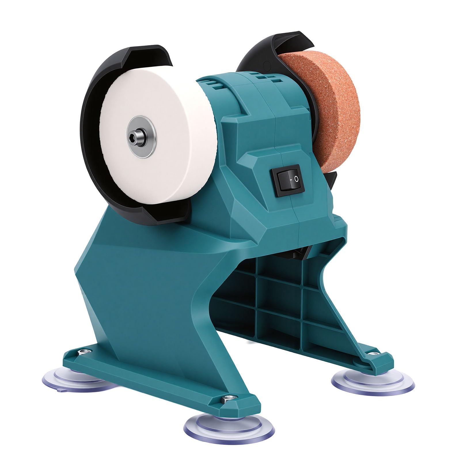 Mini Amoladora de Banco Eléctrica con Potente Motor para Esmerilar y Pulir, para Aplicaciones Metalúrgicas, Material ABS